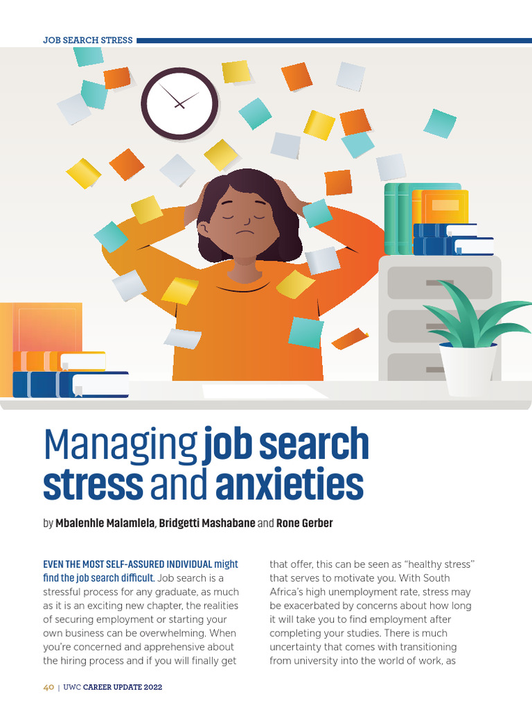 Managing Job Search Stress and Anxiety | PDF | Fear | Recruitment