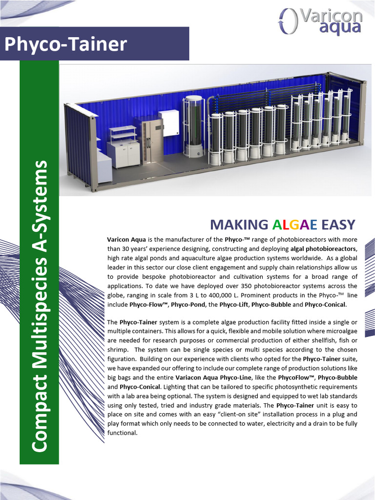 Varicon Aqua - PhycoTayner | PDF