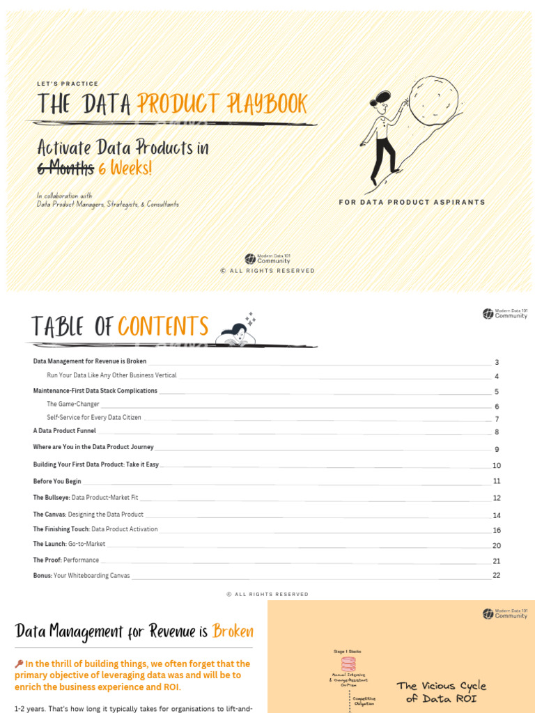 66571cb93975446f53484f8c_6-Week Data Products Product Playbook | PDF ...