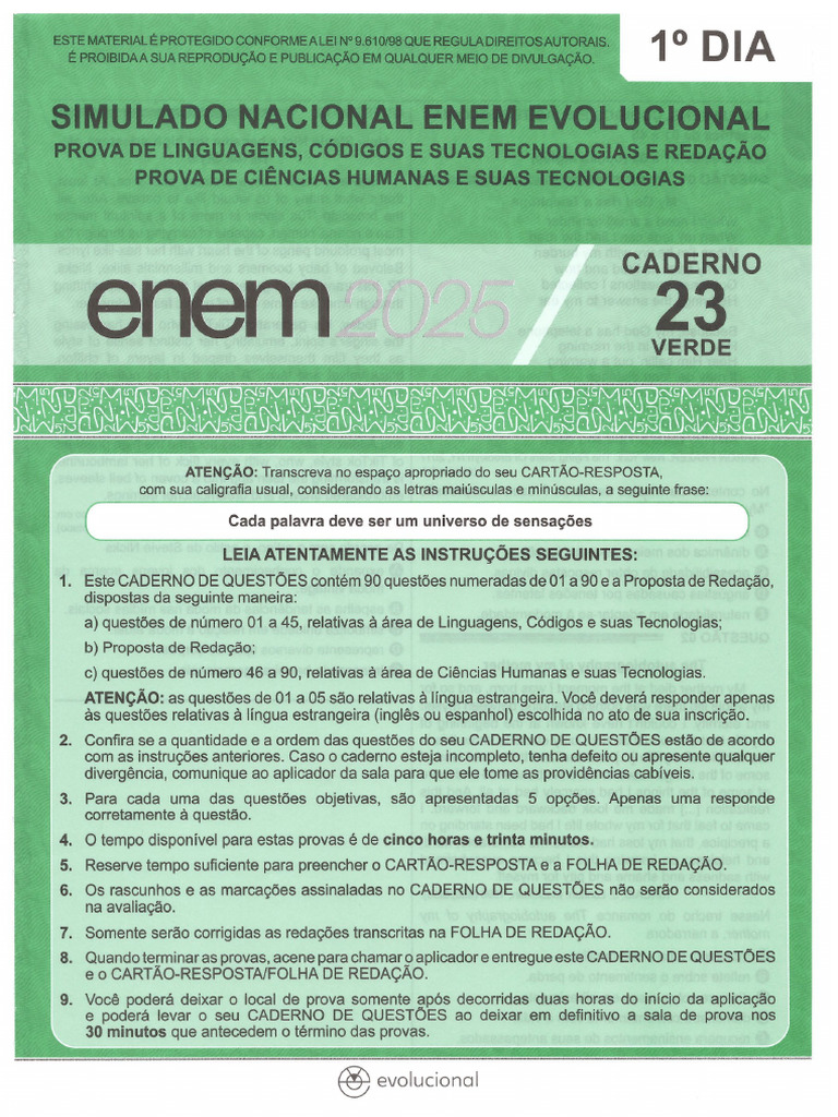 05-04-2025 - 2º SIMULAD 0pNAw1F | PDF