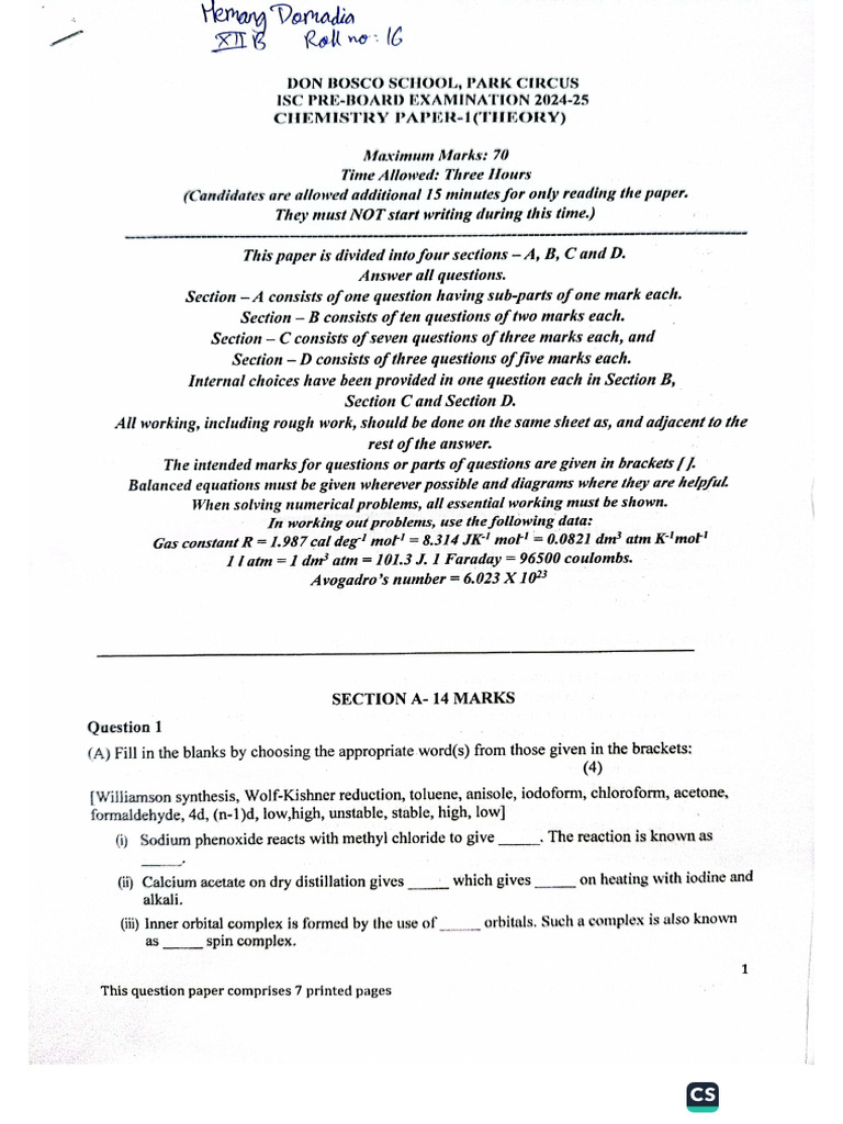 Isc 1 | PDF