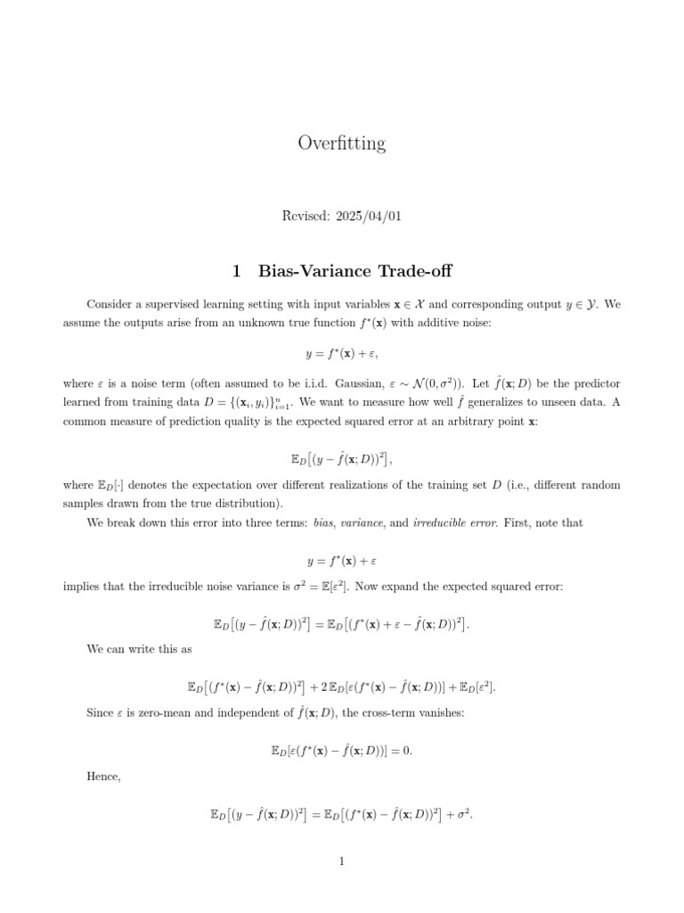 Understanding Overfitting in Machine Learning | PDF | Bias Of An ...