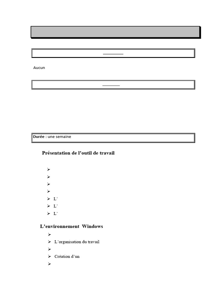 Programme de Formation Word 2007 | PDF | Microsoft Word | Mise en page