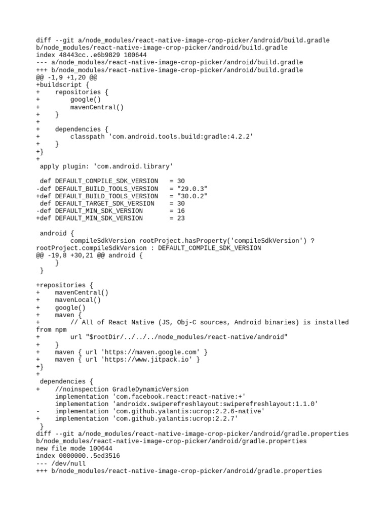 React Native Image Crop Picker Update | PDF | Computer File | String ...