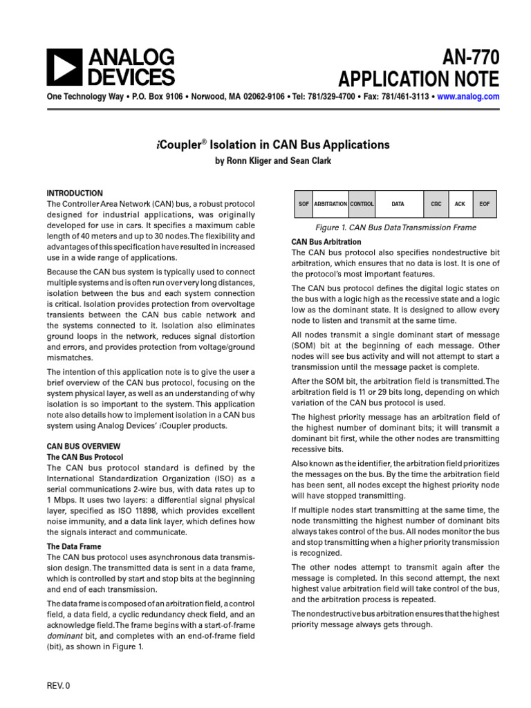 Understanding CAN Bus Isolation Techniques | PDF | Information And ...