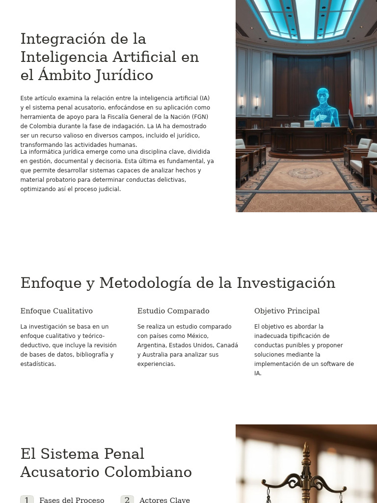 IA en el Sistema Penal Colombiano | PDF | Inteligencia artificial ...