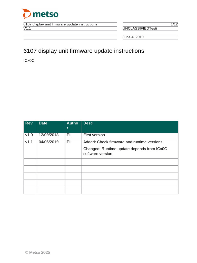 6107 Display Unit Firmware Update Guide | PDF | Booting | Usb