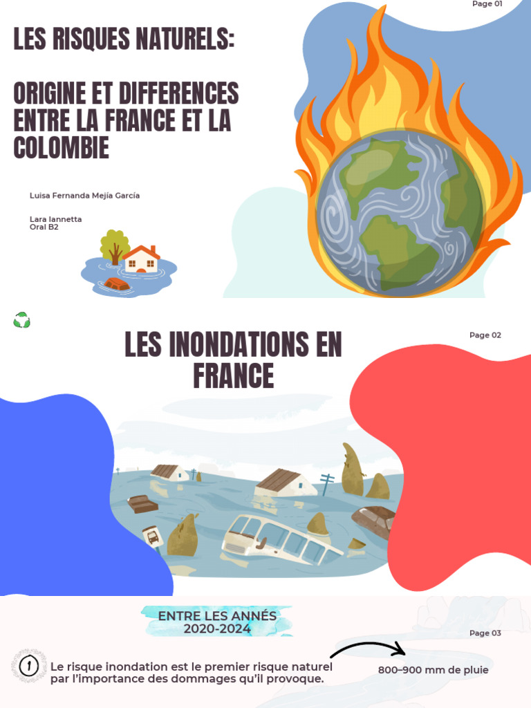 Risques naturels en France et Colombie | PDF | Événements naturels ...