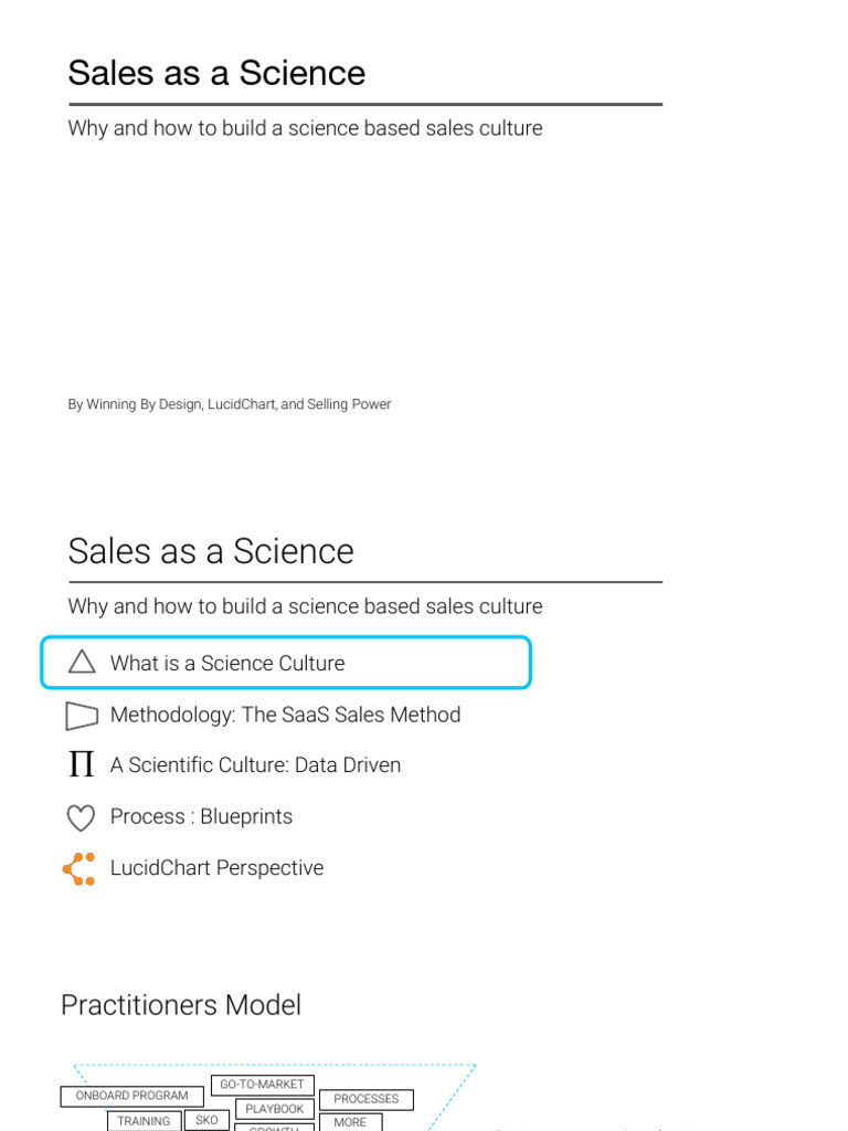 Sales As A Science Why You Should Build A Sales Culture Based On ...