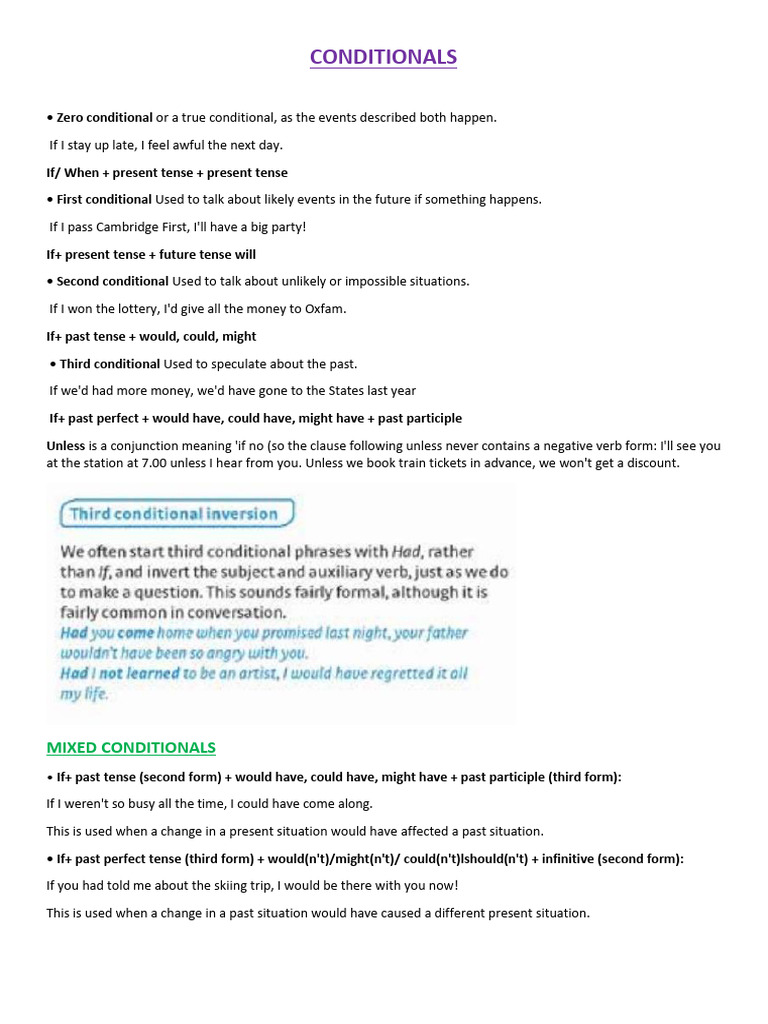 Conditionals | PDF