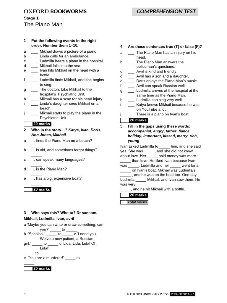 Obw The Piano Man | PDF