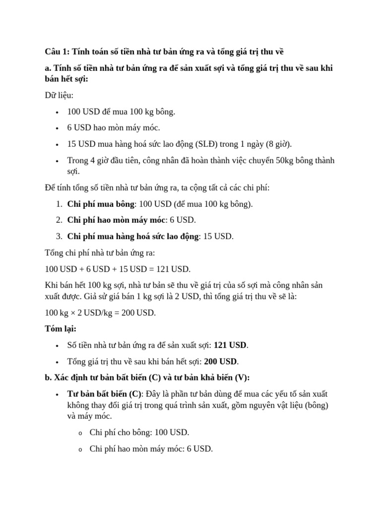 bài tập ktct số 4 | PDF