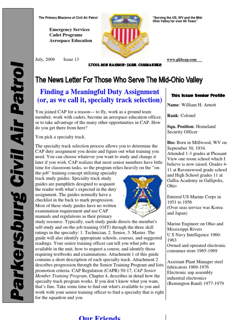 Parkersburg Squadron Jul 2009 Civil Air Patrol Battery (Electricity)
