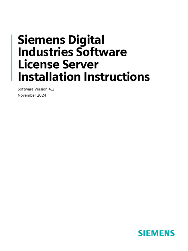 Siemens License Server Installation Guide | PDF | Command Line ...