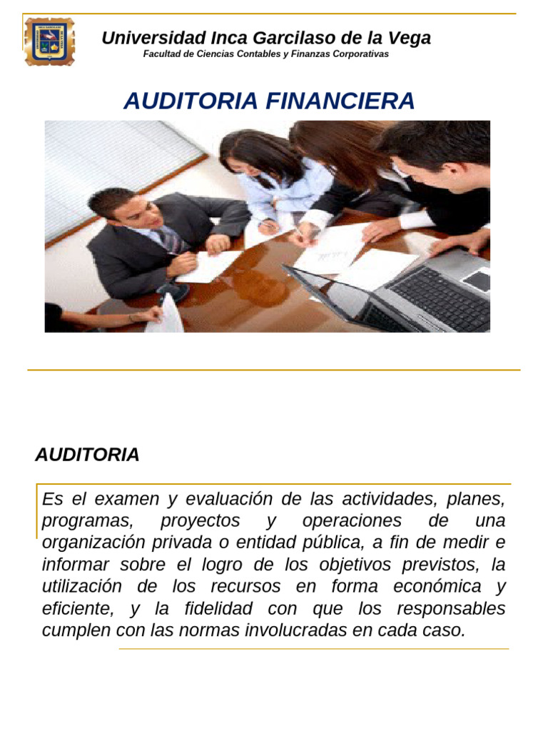 Auditoria Financiera | PDF | Auditoría | Contralor