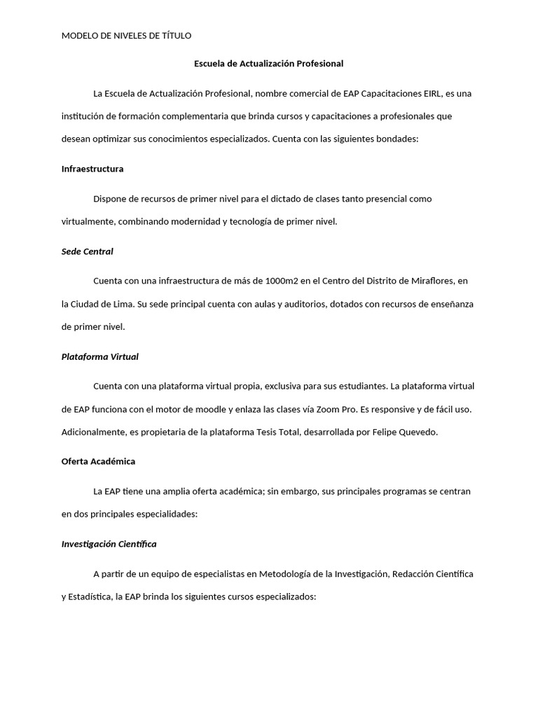 Modelo+-+Niveles+de+Ti Tulo | PDF