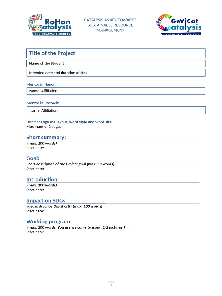 Application RoHan Template | PDF