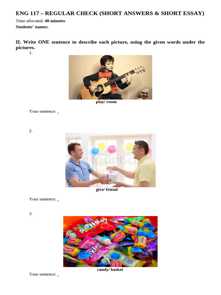 ENG 117 Short Answer & Essay Guide | PDF | Essays