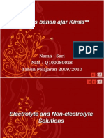 Bahan Ajar Sari Larutan Elektrolit Dan Non Elektrolit