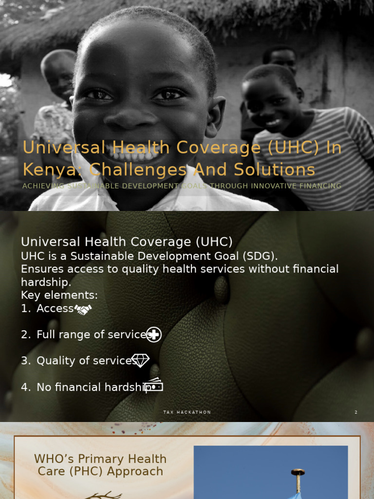 UHC in Kenya: Challenges and Solutions | PDF | Taxes | Universal Health ...
