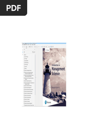 Original PDF) Introduction To Management Science 13th