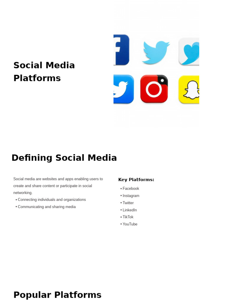 Social Media Platforms | PDF | Popular Culture & Media Studies | Social ...