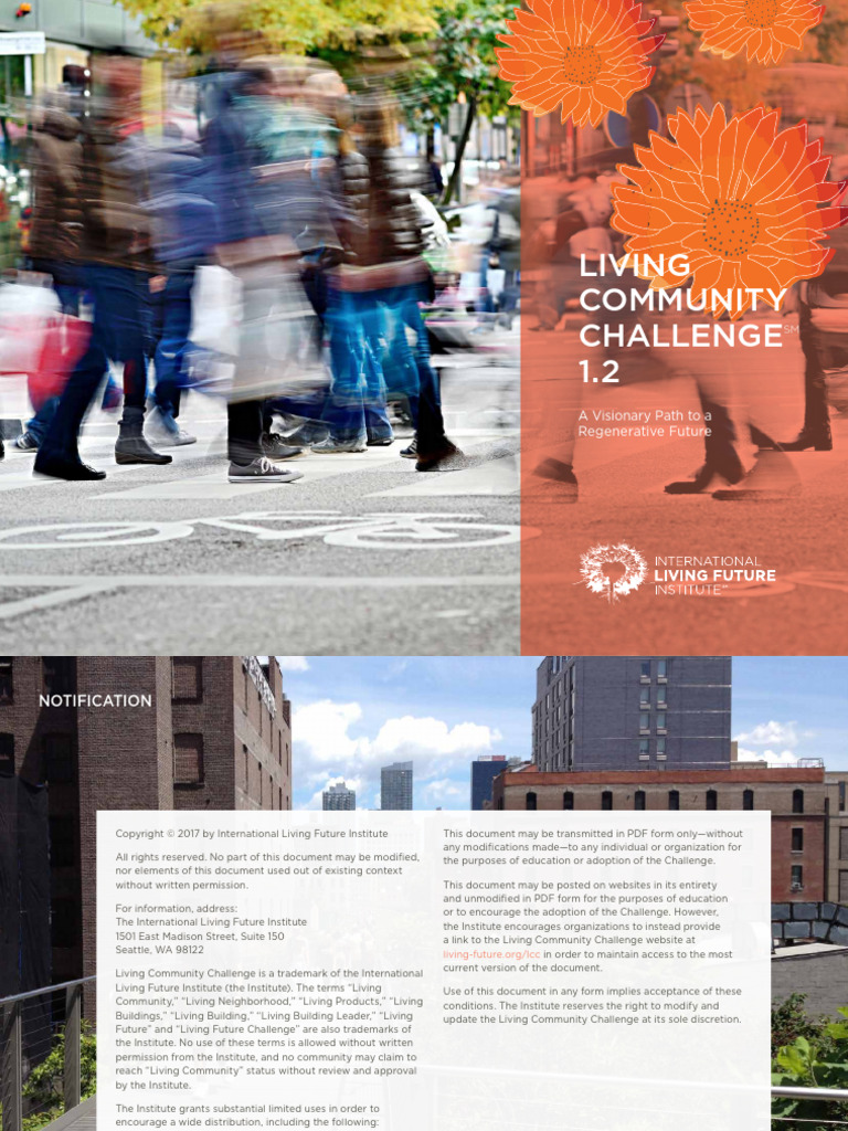 Living Community Challenge Chapt 1, 2 | PDF | Natural Environment