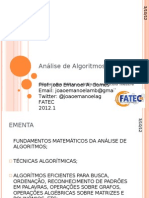 Análise de algoritmos e complexidade computacional