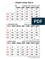 Kalender Tahun 2008 M (1428-1430) H