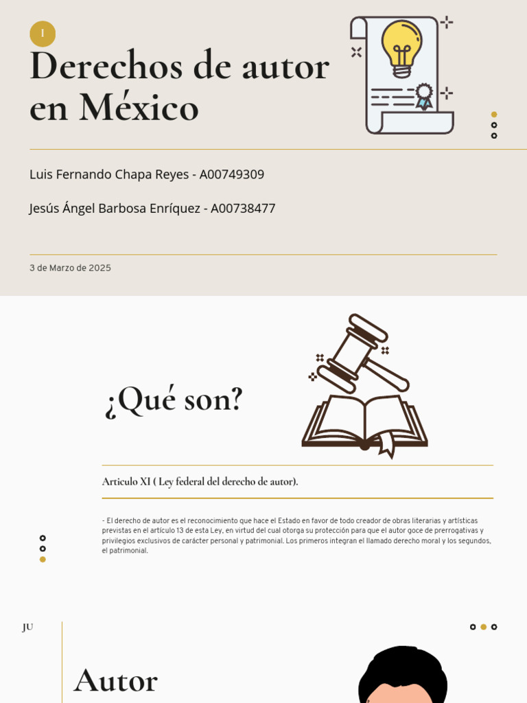 Derecho de Autor | PDF | Autor