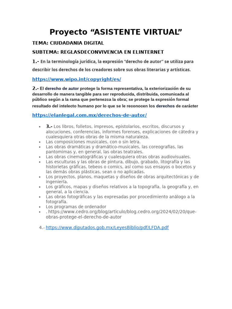 Reglas de convivencia en Internet | PDF