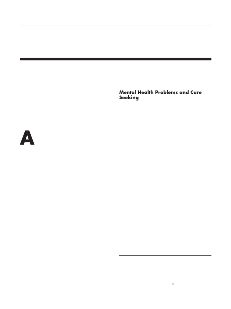 How Stigma Interferes With Mental Health Care | PDF | Social Stigma ...