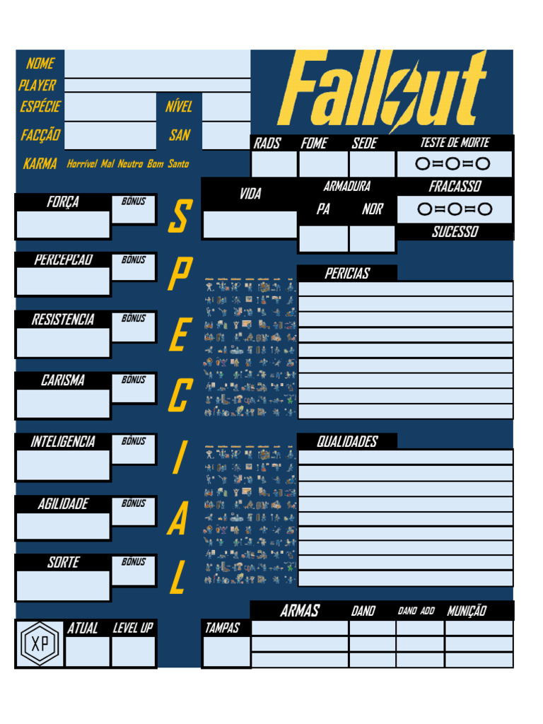 Sistema de Jogo Fallout RPG | PDF