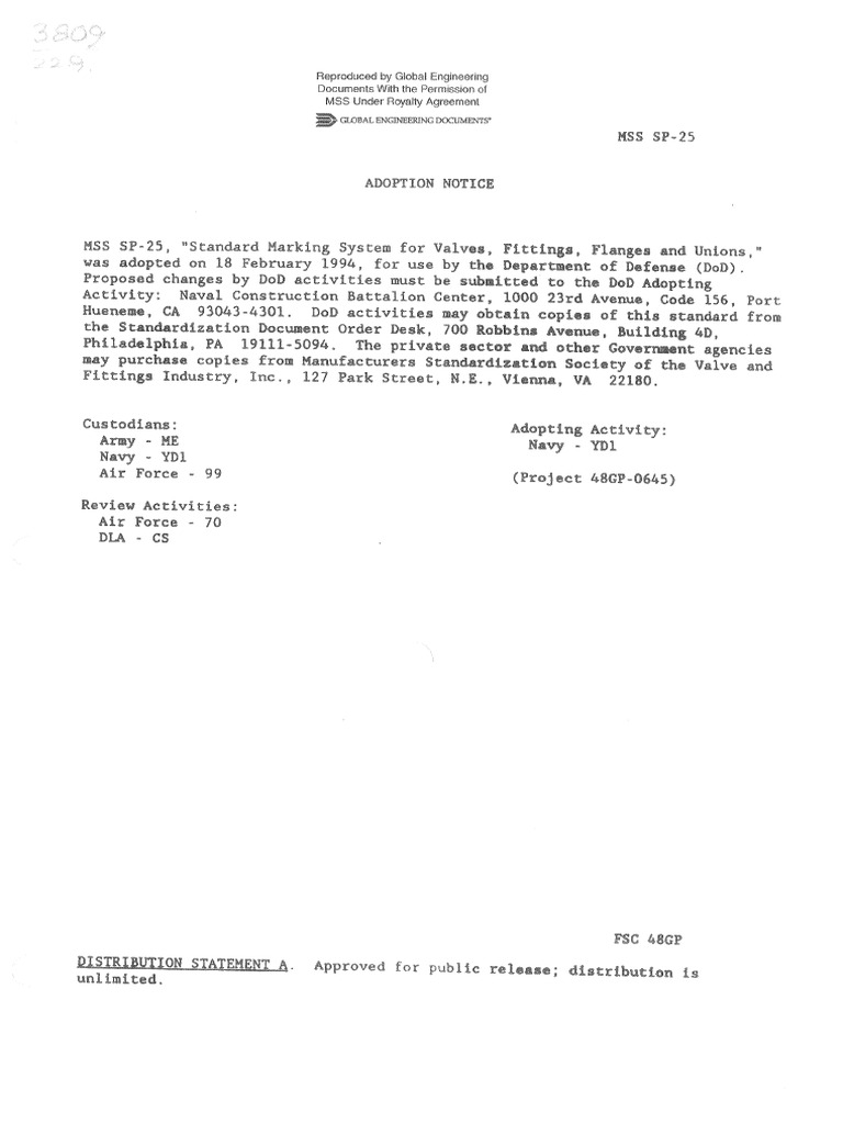 MSS SP - 25 - 1998 - Latest | PDF