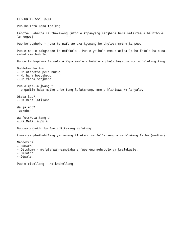 SSML 3724 Lesson 1 Notes | PDF