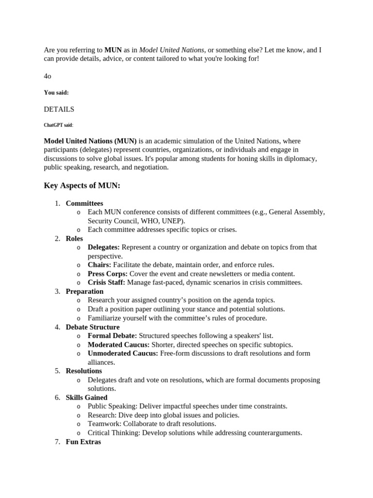 mun | PDF