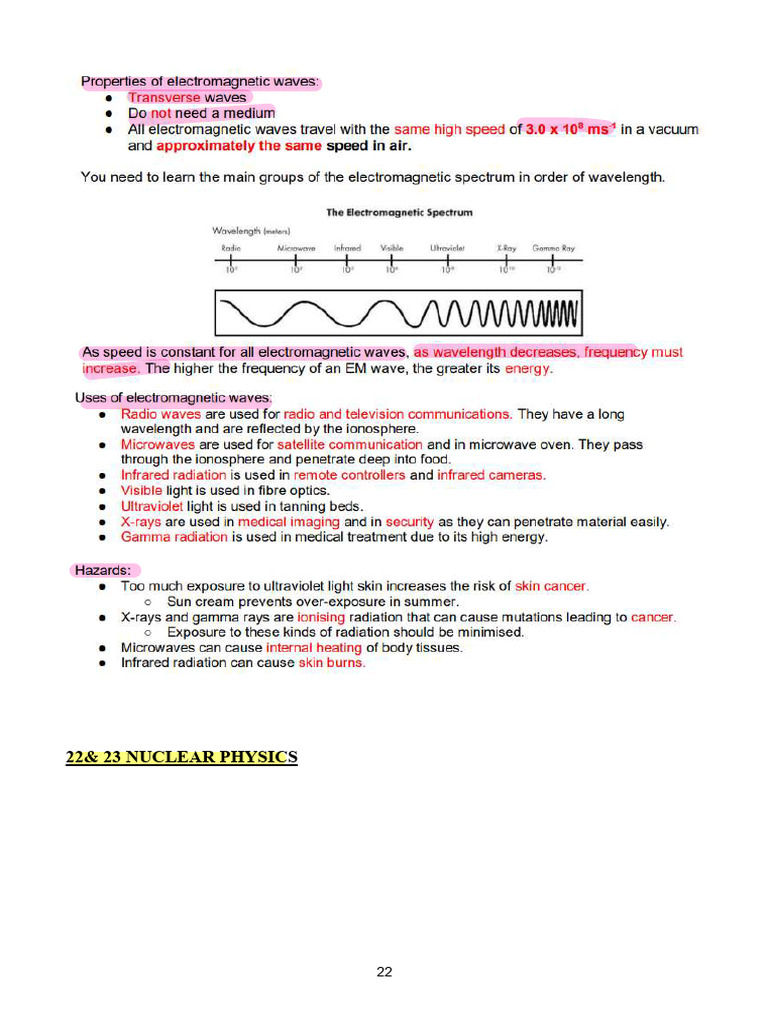 GR.9 Physics Summary Notes | PDF