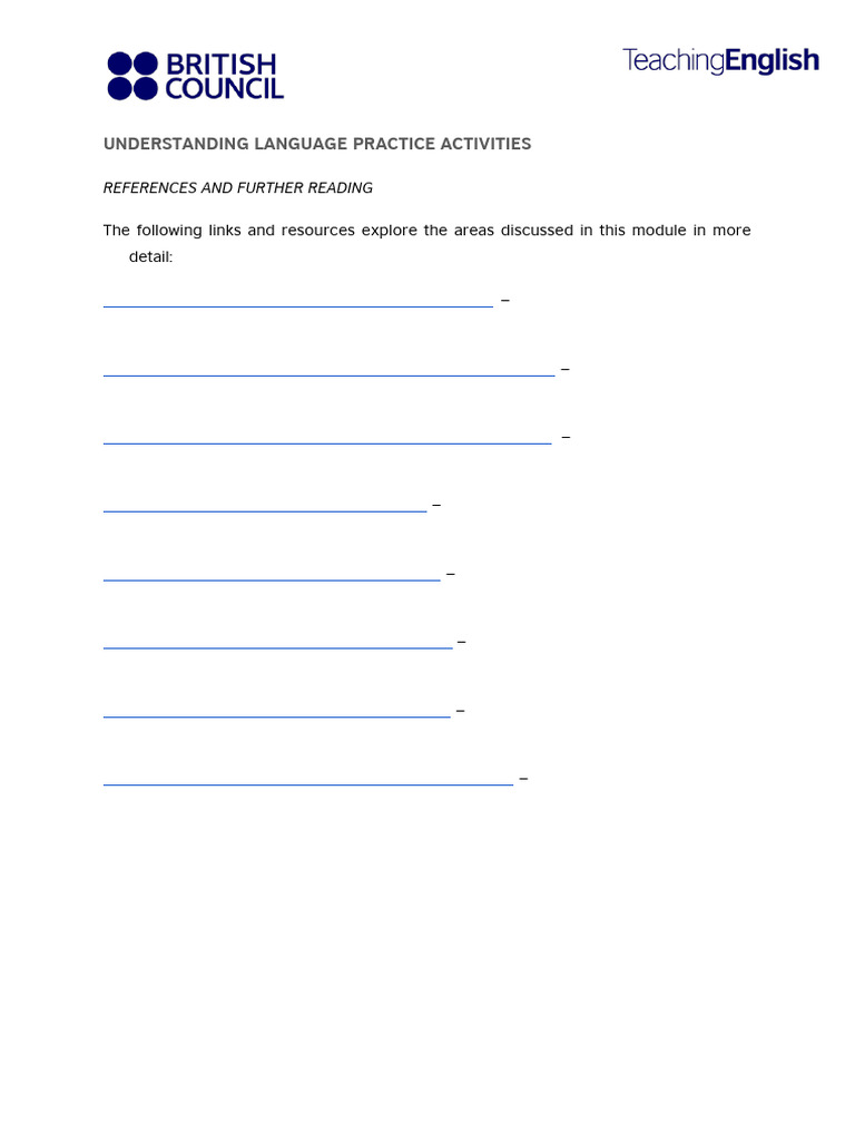 Language Practice Activities Guide | PDF