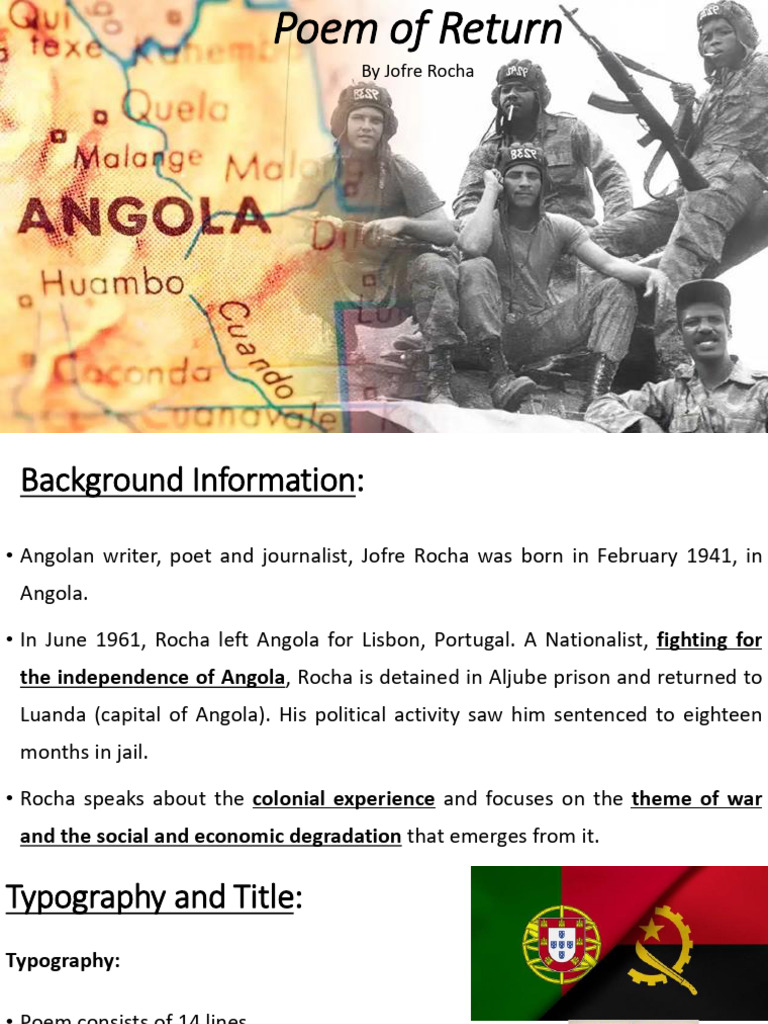 Analysis of Jofre Rocha's Poem of Return | PDF | Poetry | Angola