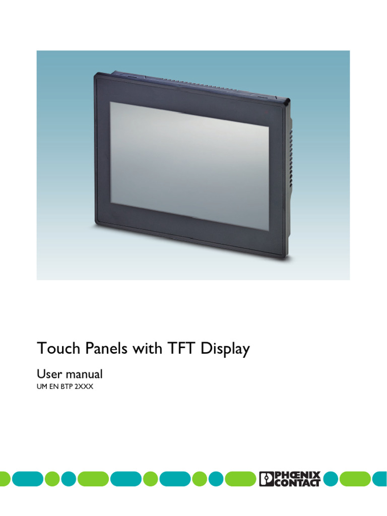 Touch Panels With TFT Display: User Manual | PDF | Ip Address ...