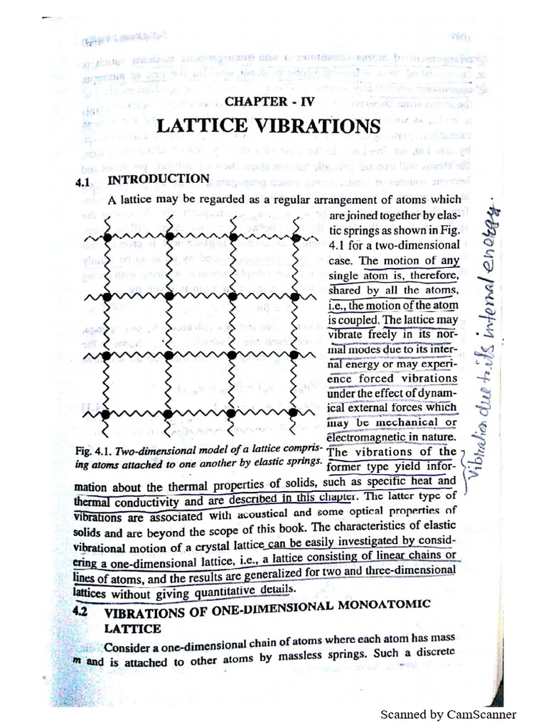 1 Lattice Vibrations File Total Chapter | PDF