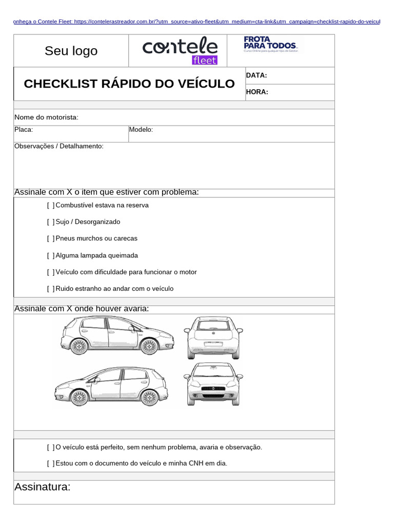 Checklist Rápido de Veículo | PDF