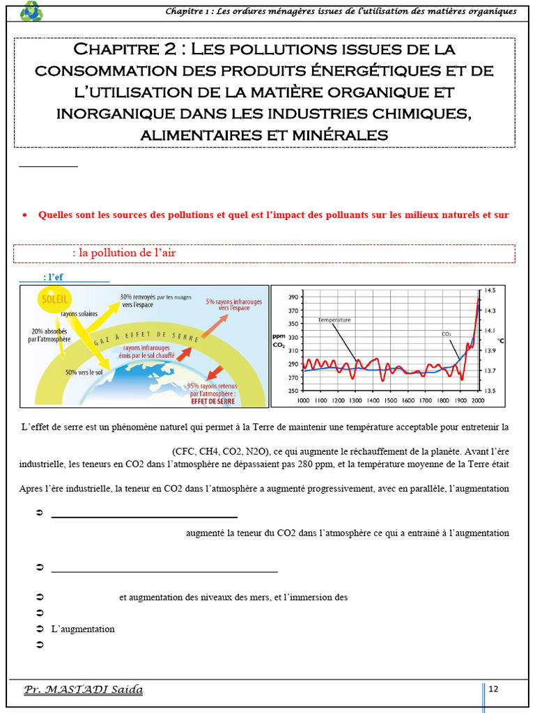 Pollution et impacts environnementaux | PDF | Destruction de la couche ...