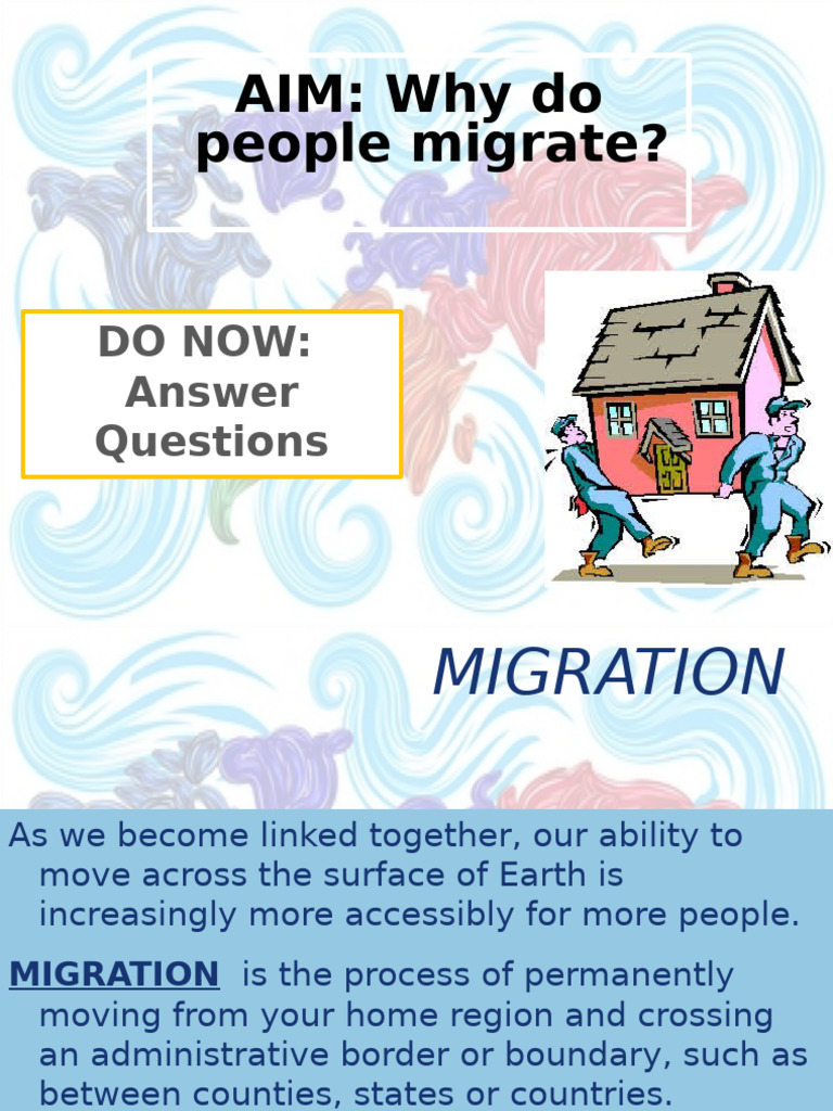 UNIT+2-+MIGRATION+PP | PDF | Immigration | Human Migration