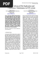 ARM: Advanced File Replication and Consistency Maintenance in P2P System