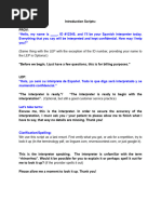 Propio Interpreter Guidelines and Protocols | PDF | Language ...
