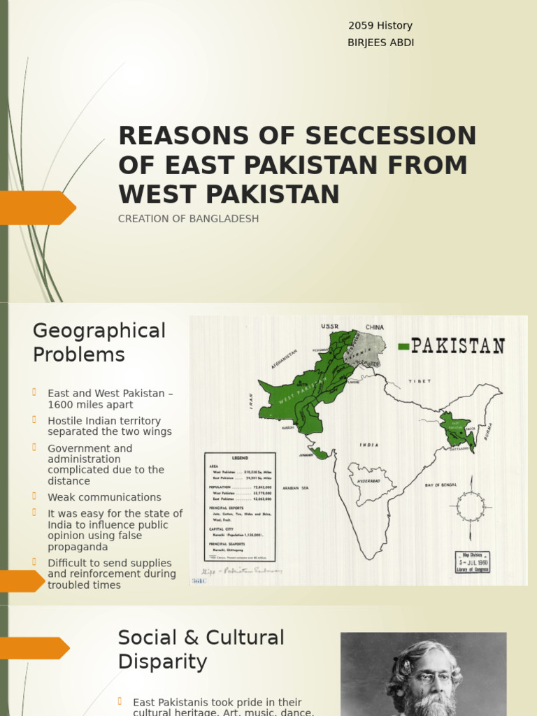 East Pakistan and Civil War | PDF | Pakistan | Zulfikar Ali Bhutto