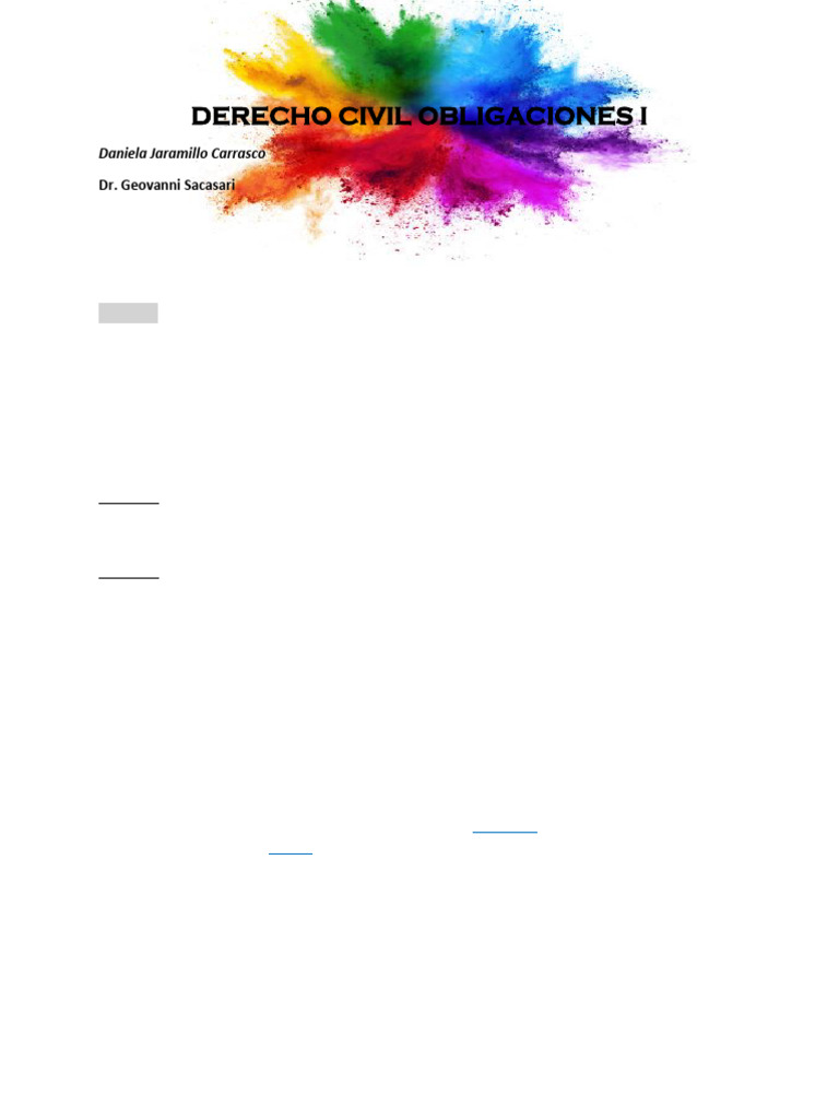 Obligaciones y Contratos en Derecho Civil | PDF | Pagos | Mandato