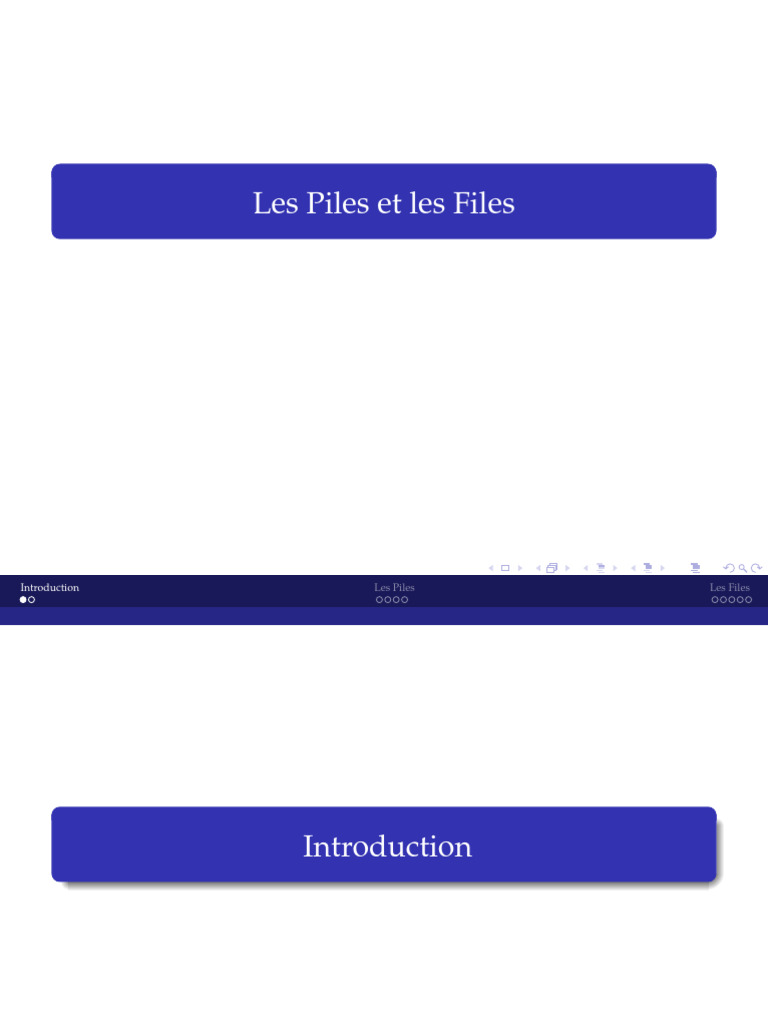 Piles et Files : Structures de Données | PDF | File (structure de ...