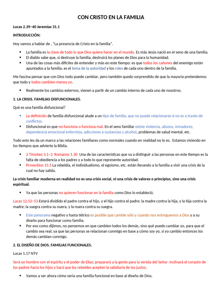 La Presencia de Cristo en la Familia | PDF | Dios